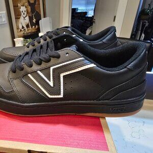 VANS LOWLAND 2.0 SNEAKERS SHOES Black / White VN000D6RB8C MENS SZ 10 SKATEBOARD